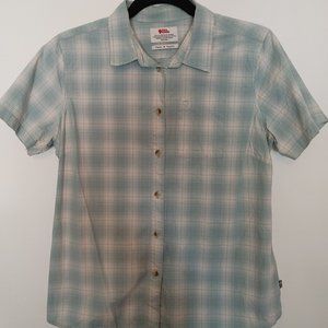 Plaid Fjallraven Women's Button Down Shirt - Size M